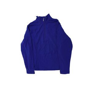 Marker Boys Long Sleeve Quarter Zip Mock Neck Light Jacket Blue Size XL